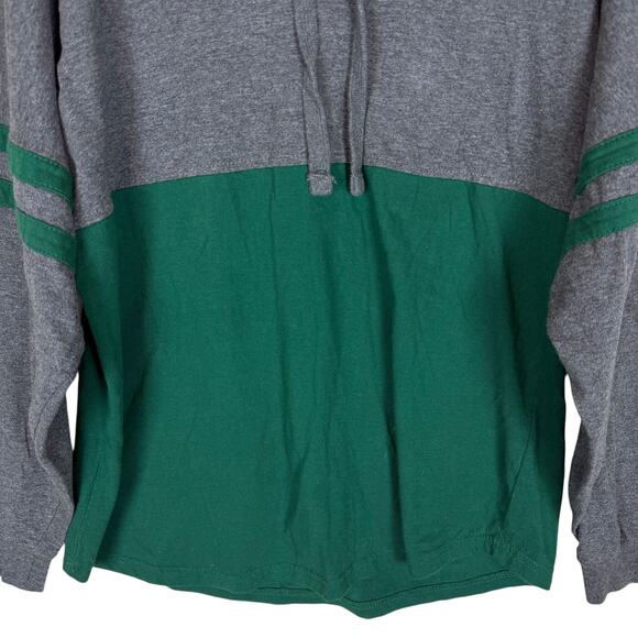 Oregon Ducks Hoodie Men's S Gray Green Cotton Long Sleeve Pullover Boxercraft - Picture 4 of 9